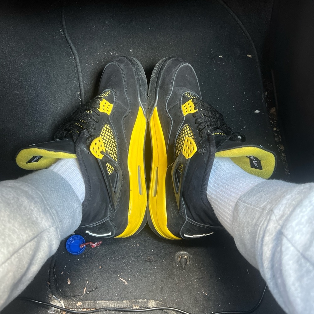 Black and Yellow Sneakers
